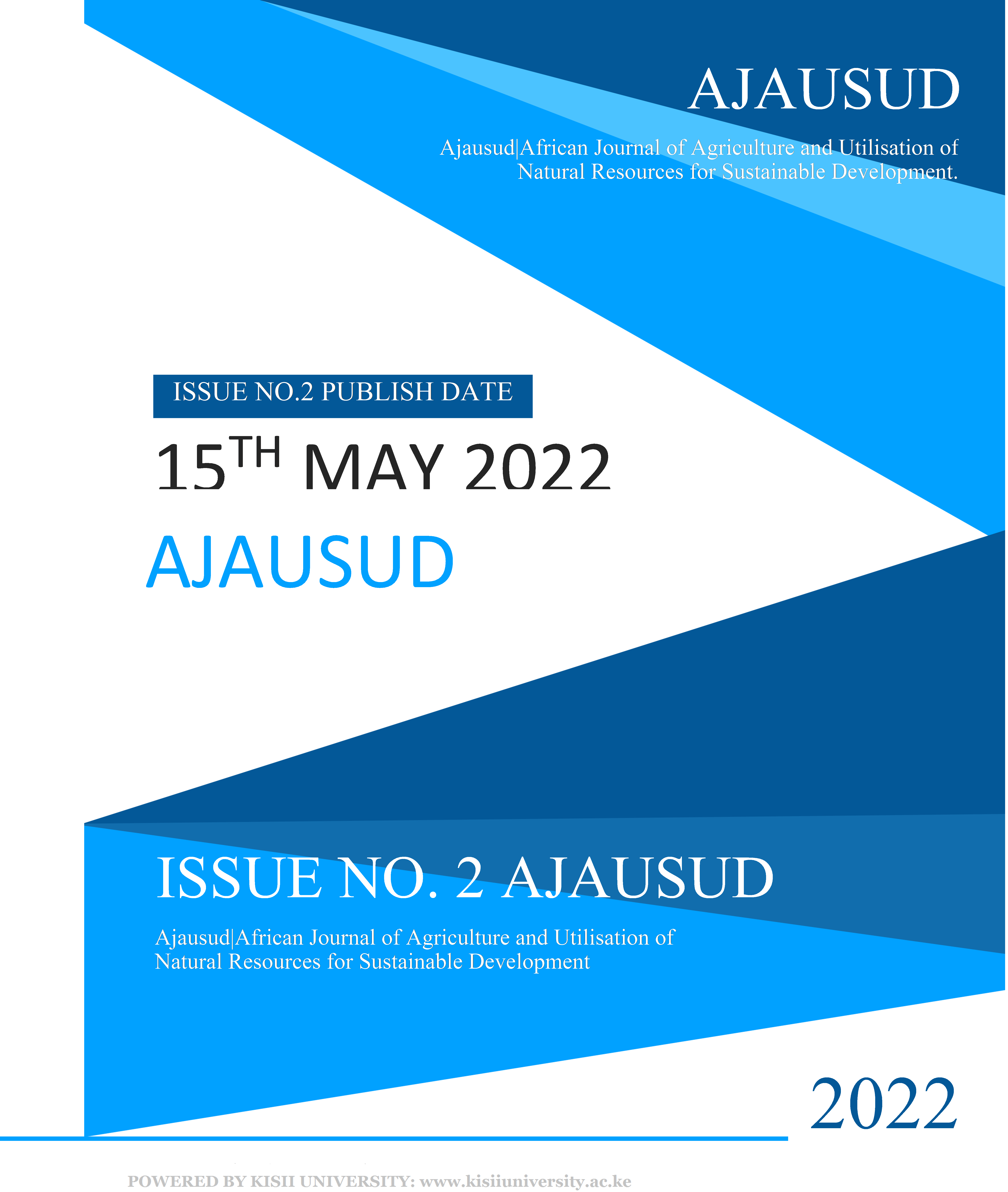 					View Vol. 1 No. 1 (2022): African Journal of Agriculture and Utilisation of Natural Resources for Sustainable Development
				